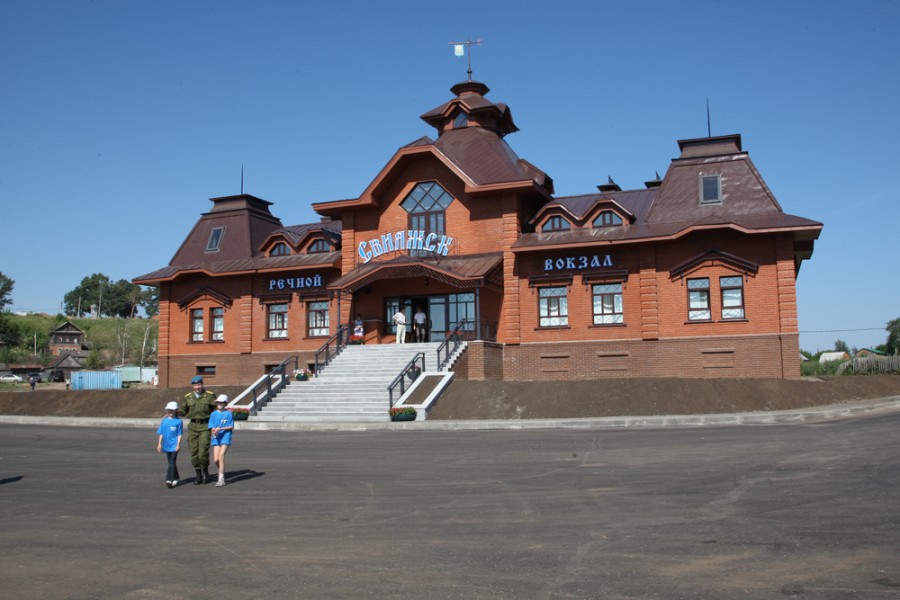 Речной вокзал и причальное сооружение(о. Свияжск, Республика Татарстан)